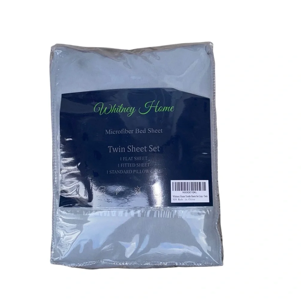 Whitney Home Gray Twin‎ Sheet Set